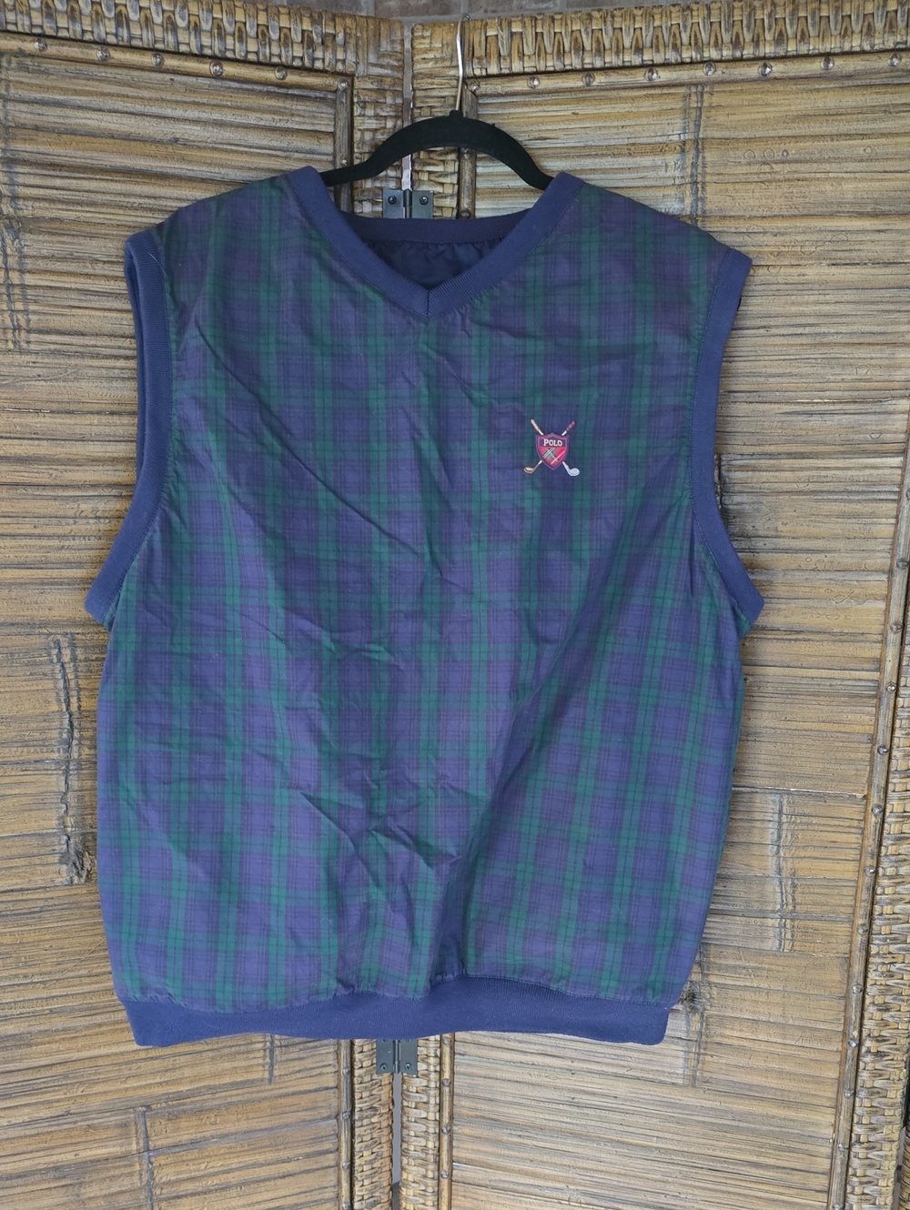 Vintage polo golf vest sz large